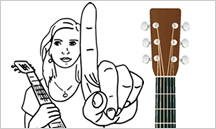 Gitarre - One Finger Guitar Songs