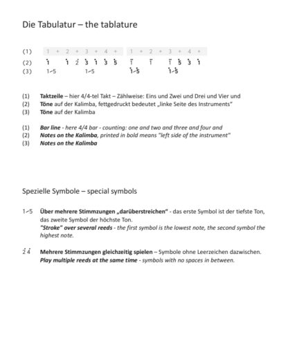 Kalimba SingleSong – Die Schlittschuhläufer – PDF – Bild 2