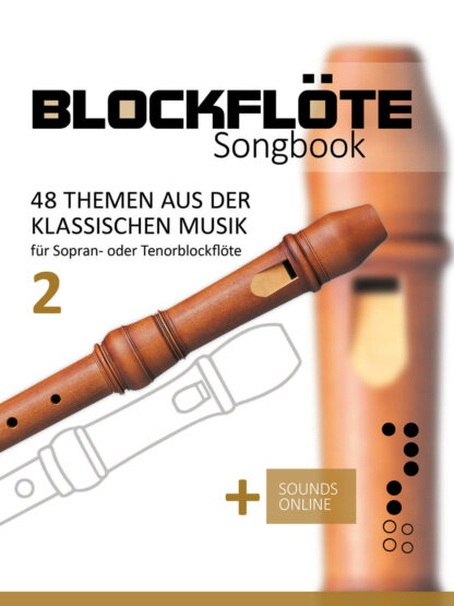 48 Themen aus der klassischen Musik für die Blockflöte - Band 2
