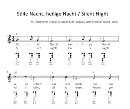 Stille Nacht, heilige Nacht / Silent night - Sopranblockflöte / Soprano Recorder – Bild 3
