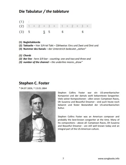 Bluesharp Songbook - 20 Songs von Stephen C. Foster – Bild 2