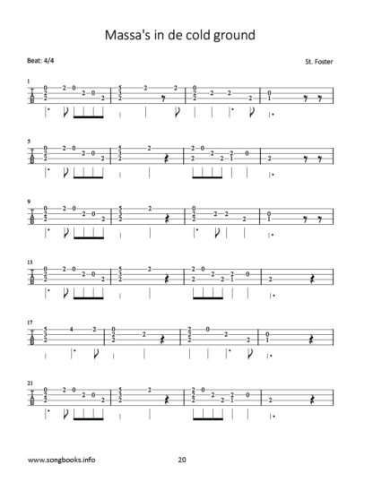 Play Ukulele - 30 Bearbeitungen von Liedern von Stephen Foster / Arangements of songs by Stephen Foster (mit Online Sounds) – Bild 4