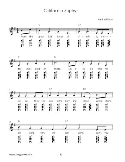 Ocarina 12/10 Songbook – 32 Songs by Hank Williams - eBook – Bild 4