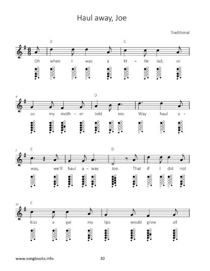 Ocarina 12/10 Songbook - 30 Seemannslieder – Bild 4
