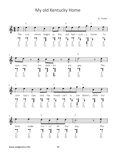 30 Lieder von Stephen C. Foster für die Altblockflöte – Bild 4