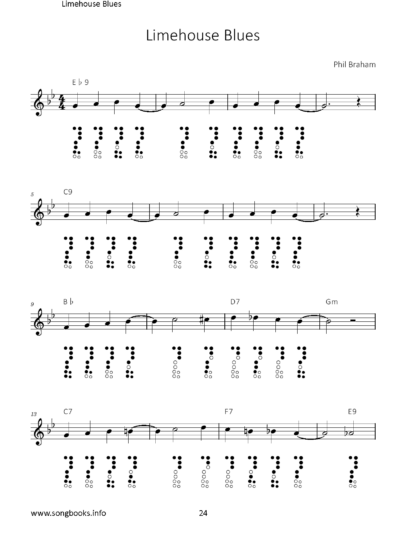 34 traditional Blues Songs for the Alto Recorder - eBook – Bild 4