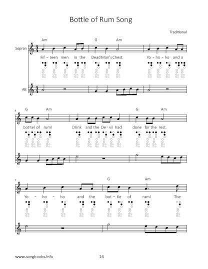 12 Sea Shanties - Duets for Soprano & Alto Recorder – Bild 3