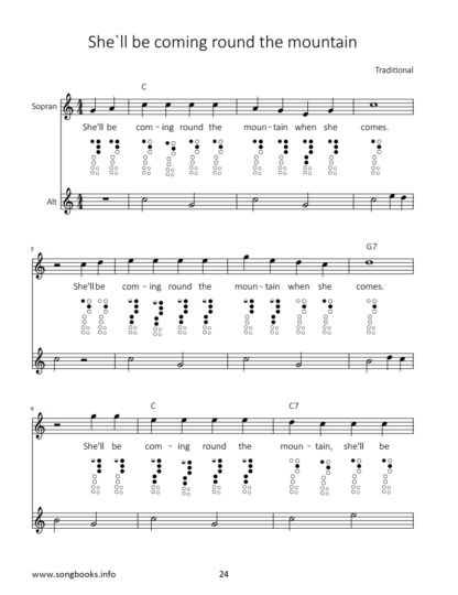 12 American Folk Songs – Duette für Sopran- & Altblockflöte – Bild 4
