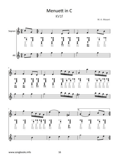 9 frühe Stücke von Wolfgang Amadeus Mozart KV 1-6 – Duette für Sopran- & Altblockflöte – Bild 4