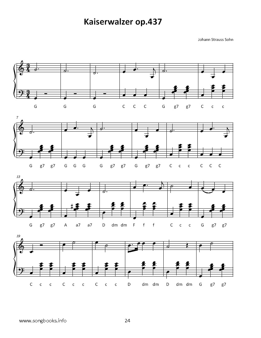 Akkordeon Songbook - 8 Lieder von Johann Strauss Sohn – Bild 3